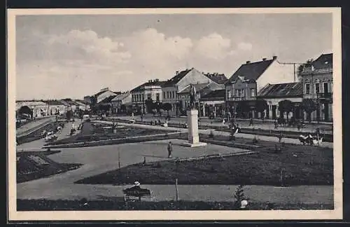 AK Uzhorod, Park mit Denkmal