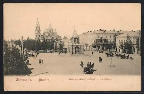 AK Jitomir, Blick auf die Kathedrale