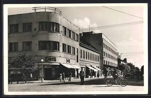 AK Munkács, Geschäft Cikta an der Strassenecke