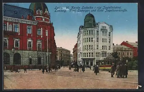 AK Lemberg, Karl Ludwigs- und Ecke Jagellonerstrasse