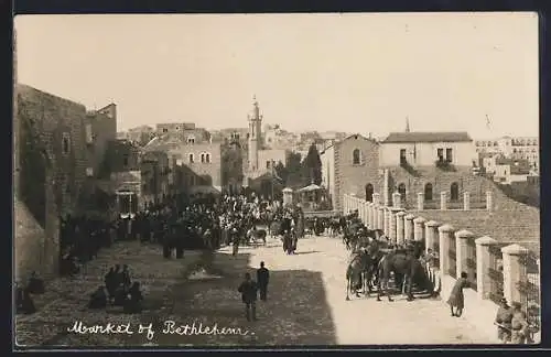 AK Bethlehem, Blick auf das Markttreiben