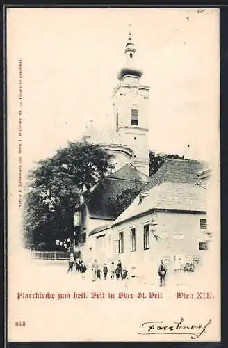 AK Wien, Ober-St. Veit, Pfarrkirche zum heil. Veit