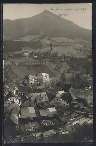 AK Weyer a. d. Enns, Teilansicht gegen die Berge