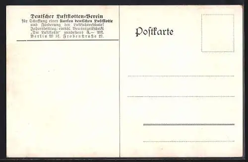 AK Männer leuchten mit Scheinwerfern aus der Zeppelin-Gondel