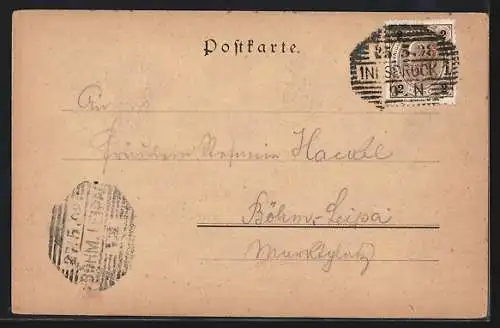 Künstler-AK Philipp + Kramer Nr. VIII /9: Schwarz-See mit dem Zittertaler Fenster