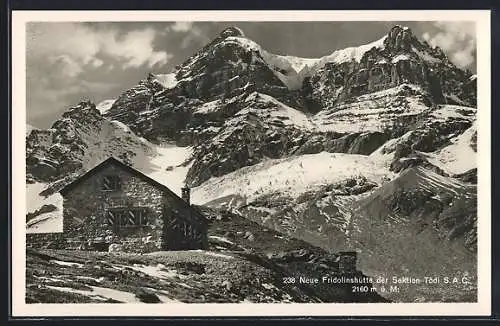 AK Neue Fridolinshütte, Gebirgsidyll im Winter