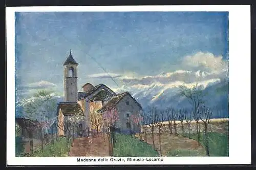 Künstler-AK Minusio-Locarno, Madonna delle Grazie