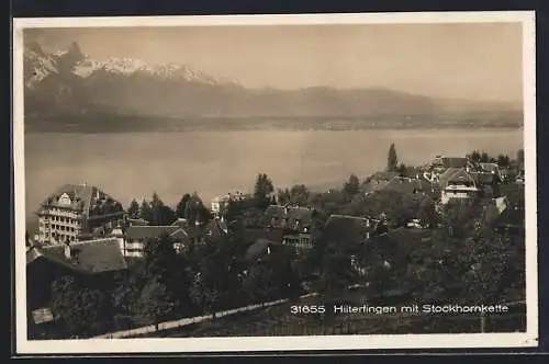 AK Hilterfingen, Teilansicht mit Stockhornkette