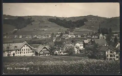 AK Schönengrund, Teilansicht mit Kirche