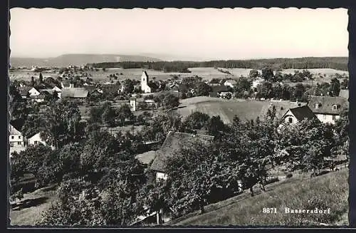 AK Bassersdorf, Teilansicht mit Kirche