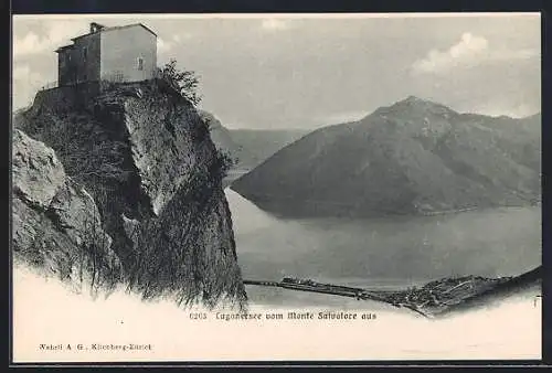 AK Monte Salvatore, Blick auf den Luganersee