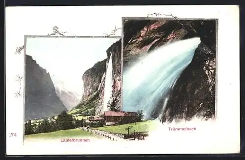 AK Lauterbrunnen, Panorama, Trümmelbach