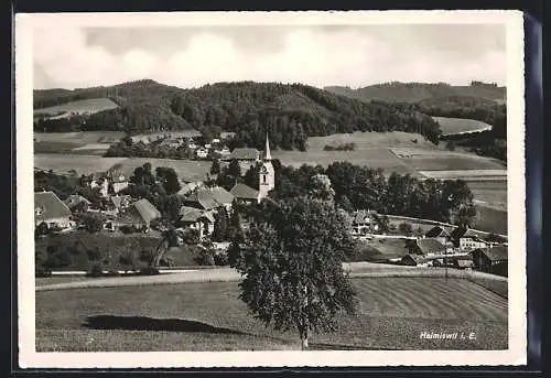 AK Heimiswil i. E., Ortsansicht aus der Vogelschau