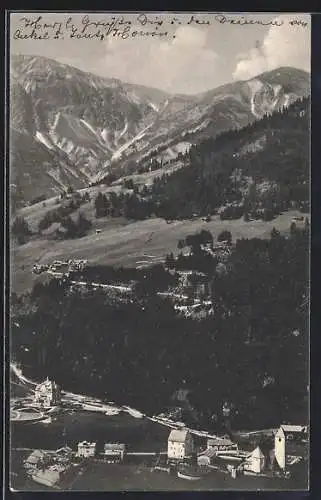 AK Churwalden, Klosterwald aus der Vogelschau