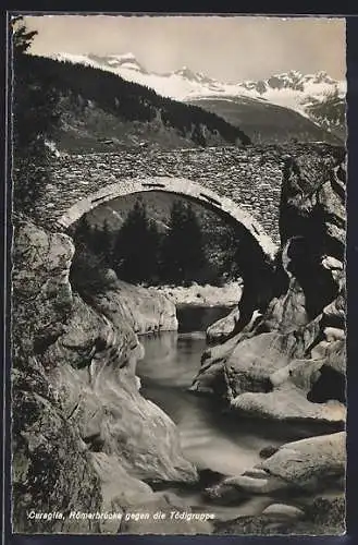 AK Curaglia, Römerbrücke gegen die Tödigruppe