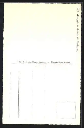 AK Brè, Villagio e sfondo di Porlezza
