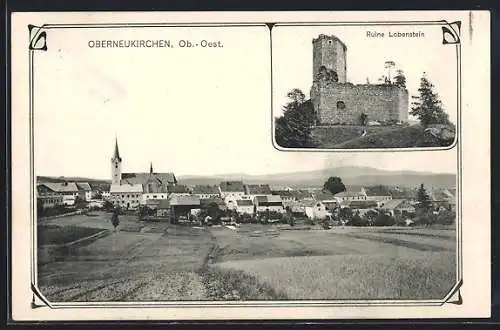 AK Oberneukirchen /Ob.-Oest., Ruine Lobenstein, Ortsansicht