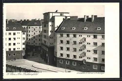 AK Wien-Am Fuchsenfeld, Wohnhausbauten der Architekten: H. Schmid & H. Aichinger