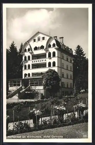 AK Pörtschach am Wörthersee, Das Hotel Germania