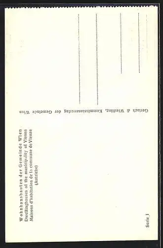 AK Wien, Gemeindebau am Fuchsenfeld, Wohnhausbauten d. Architekten H. Schmid & H. Aichinger