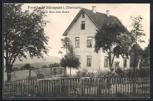 AK Hohegeiss i. Oberharz, Forsthaus Hohegeiss