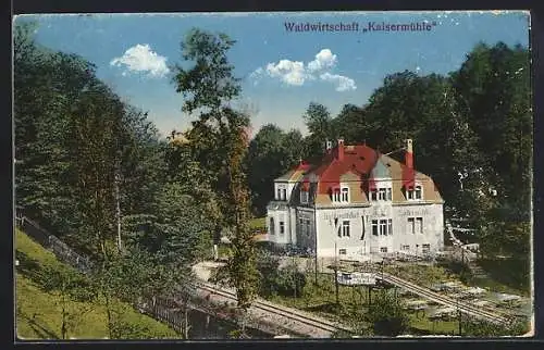 AK Kötzschenbroda, Wald-Gasthaus Kaisermühle