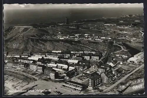 AK Helgoland, Ortsansicht aus der Vogelschau