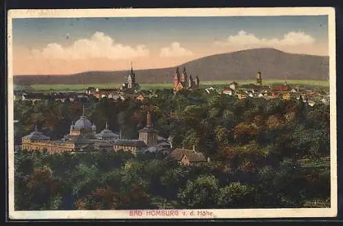 AK Bad Homburg, Panoramablick auf den Ort