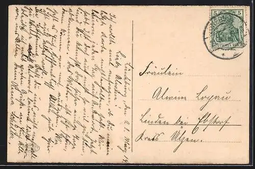 AK Lüneburg, Jahrhundertfeier 1913, Der erste Freiwillige Henning meldet sich bei dem Oberstl. v. Estorff