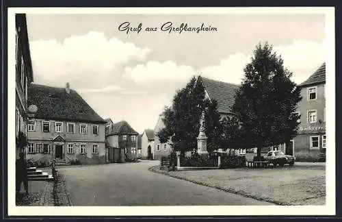 AK Grosslangheim, Ortspartie, Strassenansicht