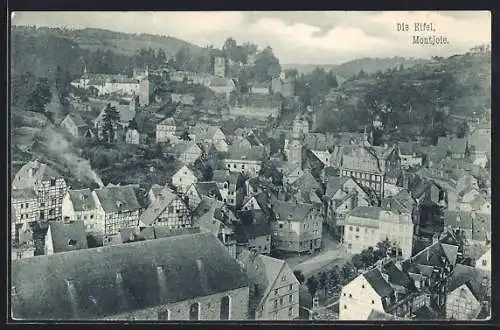 AK Montjoie / Eifel, Totalansicht aus der Vogelschau