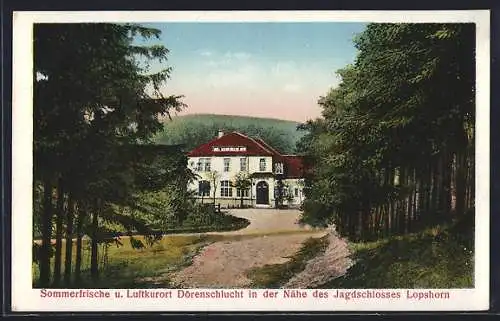 AK Augustdorf, Gasthaus Dörenkrug in der Nähe des Jagdschlosses Lopshorn