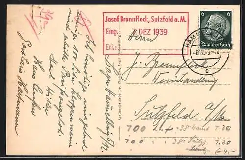 AK Hammelburg /Mainfranken, Ortsansicht aus der Ferne