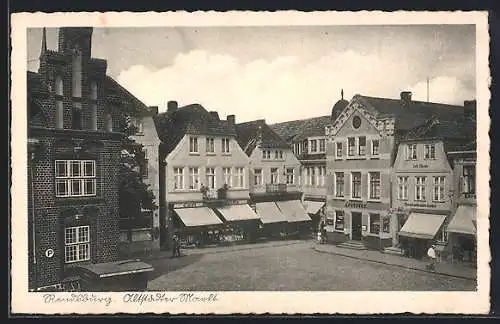 AK Rendsburg, Altstädter Markt mit Apotheke