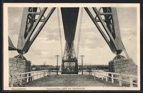 AK Rendsburg, Schwebefähre unter der Hochbrücke