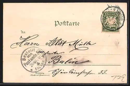 Lithographie Würzburg, Totalansicht