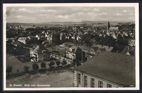 AK St. Wendel, Blick auf den Ort vom Gymnasium