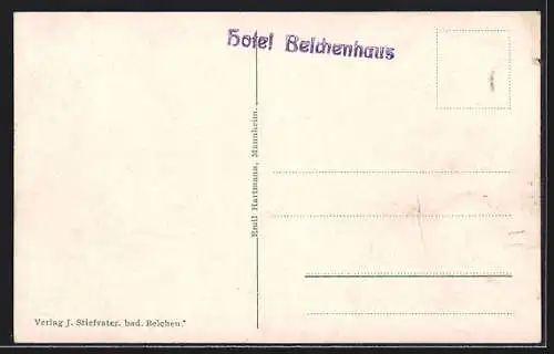 AK Belchen, Gasthof Belchenhaus, Kühe