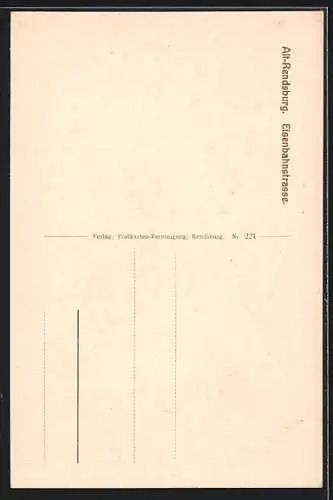 Künstler-AK Alt-Rendsburg, Haus in der Eisenbahnstrasse