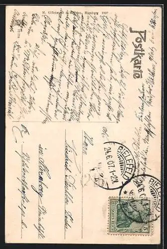 AK Bielefeld, Rathaus, Obernstrasse, Sparenberg
