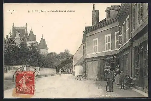 AK Blet, Grande Rue et Château