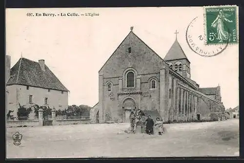 AK La Celle, L`Église en Berry