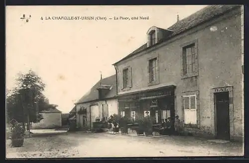 AK La Chapelle-St-Ursin, La Place, côté Nord