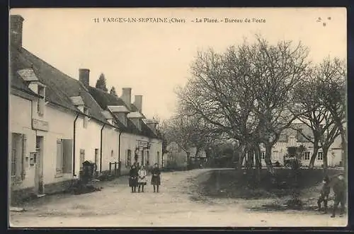 AK Farges-en-Septaine, La Place et Bureau de Poste