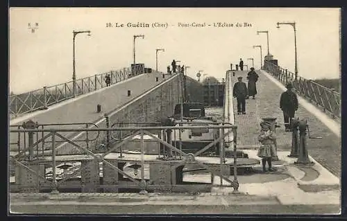 AK Le Guétin, Pont-Canal et L`Écluse du Bas