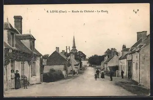 AK Loye, Route du Châtelet, La Poste