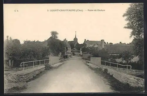 AK Lugny-Champagne, Route de Groizes