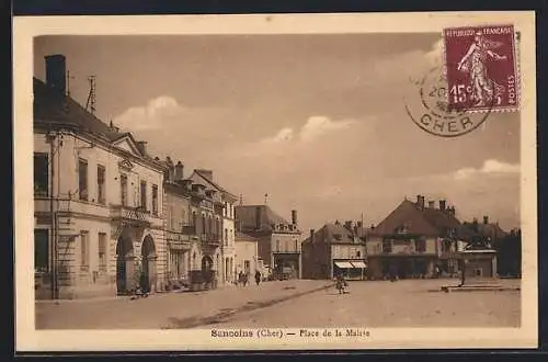 AK Sancoins, Place de la Mairie