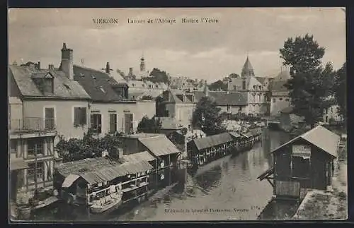 AK Vierzon, Lavoirs de l`Abbaye et rivière l`Yèvre