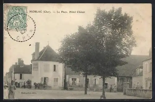 AK Morlac, La Place, Hôtel Chéret